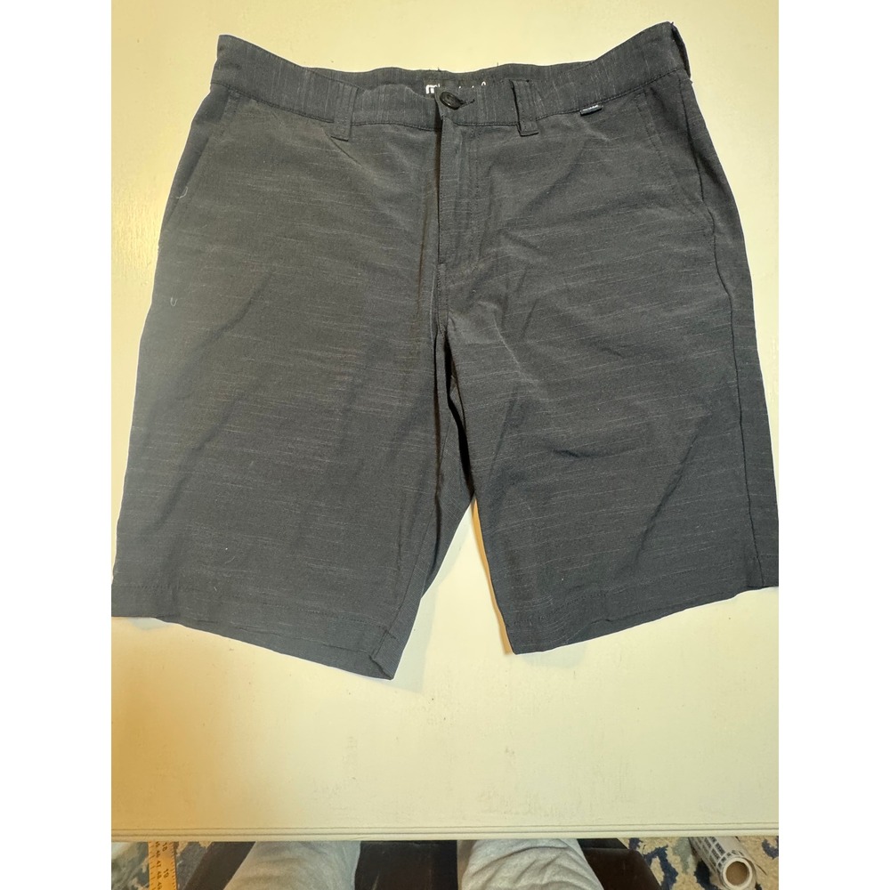 TravisMathew Mens Hybrid Golf Shorts Grey Heathered Stretch Size 34